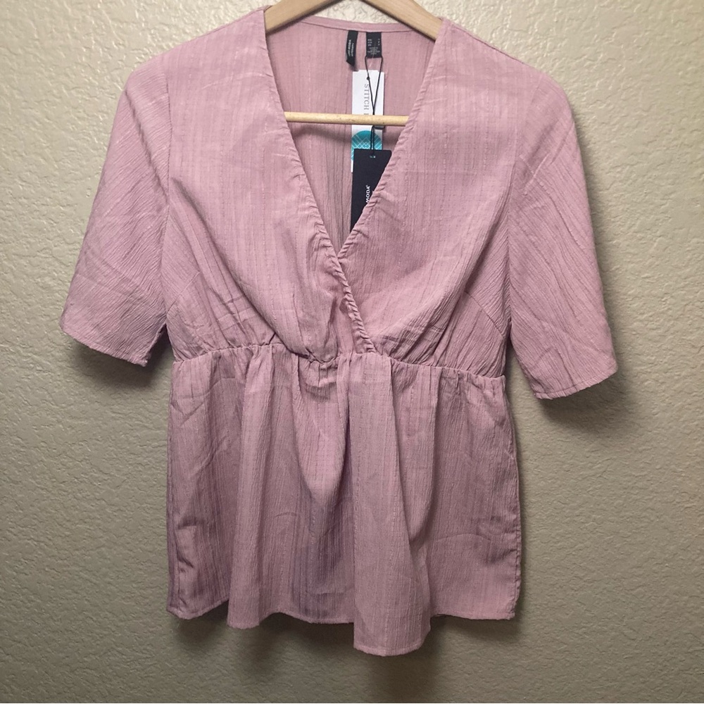 NWT Vero Moda Maternity Pink Top Romance Rose Color